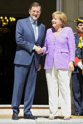 Mariano Rajoy, Angela Merkel