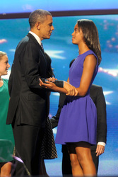 Barack Obama mit Tochter Malia