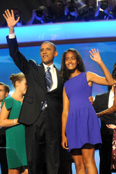 Barack Obama mit Tochter Malia