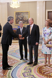 Miguel Angel Gil Marin, Juan Carlos I.von Spanien, Sophia von Spanien