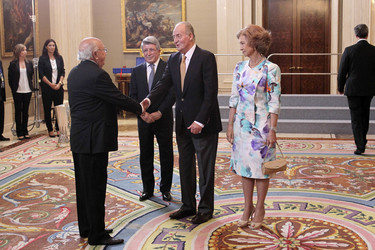 Atlético Madrid Funktionär, Juan Carlos I.von Spanien, Sophia von Spanien