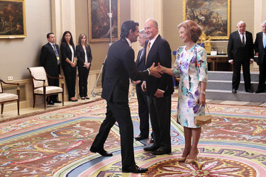 José Luis Pérez Caminero, Juan Carlos I.von Spanien, Sophia von Spanien