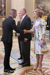 Diego Pablo Simeone, Juan Carlos I.von Spanien, Sophia von Spanien