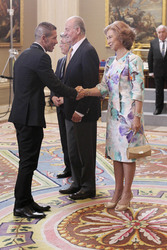 Diego Pablo Simeone, Juan Carlos I.von Spanien, Sophia von Spanien