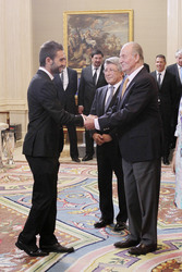 Adrián López Álvarez, Juan Carlos I.von Spanien