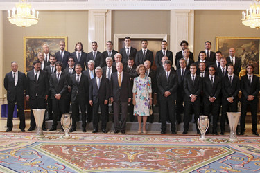 Atlético Madrid, Juan Carlos I.von Spanien, Sophia von Spanien