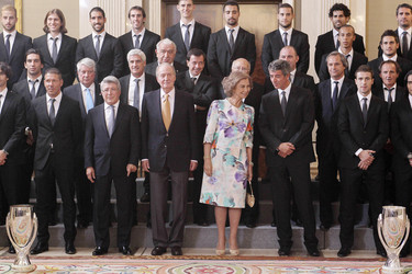 Atlético Madrid, Juan Carlos I.von Spanien, Sophia von Spanien