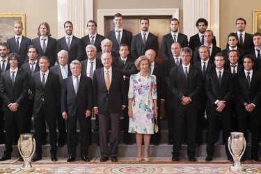 Atlético Madrid, Juan Carlos I.von Spanien, Sophia von Spanien