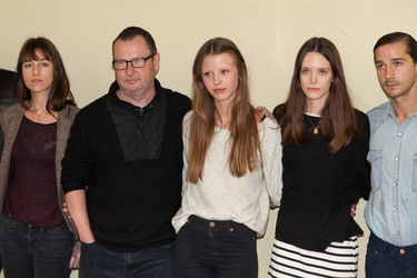 Charlotte Gainsbourg, Lars von Trier, Mia Goth, Stacy Martin, Shia LaBeouf