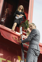 Walter Sittler mit Julia Roberts Wachsfigur