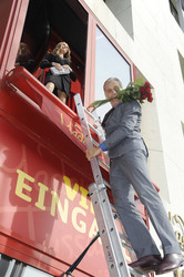 Walter Sittler mit Julia Roberts Wachsfigur