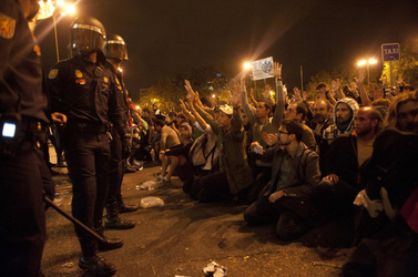 Spanier demonstrieren gegen Sparpolitik