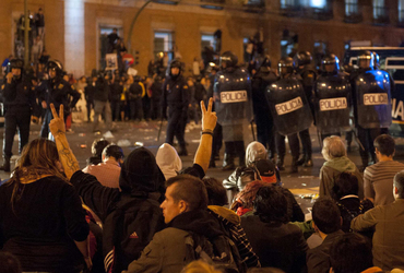 Spanier demonstrieren gegen Sparpolitik