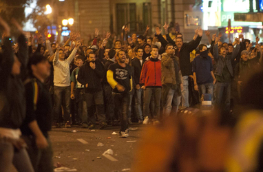 Spanier demonstrieren gegen Sparpolitik