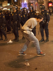 Spanier demonstrieren gegen Sparpolitik