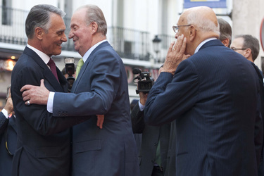 Anibal Cavaco Silva, Juan Carlos I., Giorgio Napolitano