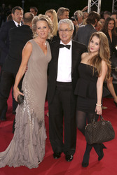 Frank Elstner mit Frau Britta und Tochter Lena