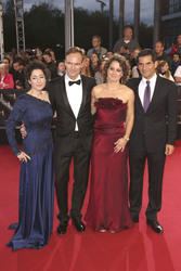 Dunja Hayali, Wulf Schmiese, Anja Heyde, Mitri Sirin
