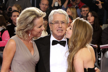 Frank Elstner mit Frau Britta und Tochter Enya