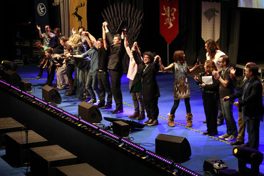 Mark Ferguson mit den Gästen der Ring Con 2012