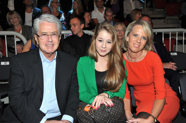 Frank Elstner mit Gattin Britta und Tochter Enya