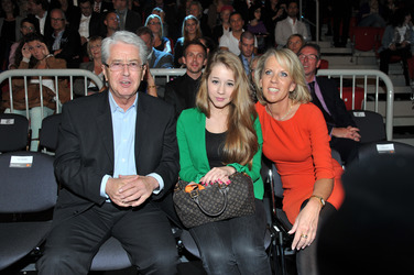 Frank Elstner mit Gattin Britta und Tochter Enya