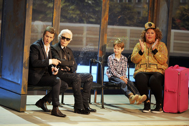 Markus Lanz, Karl Lagerfeld, Julian, Ilka Bessin / Cindy aus Marzahn, Wettkandidat Julian