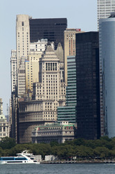 Blick vom Hudson River auf Manhattan