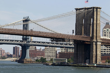 Brooklyn Bridge und Manhatten Bridge