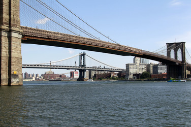 Brooklyn Bridge und Manhatten Bridge