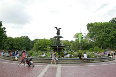 Bethesda Brunnen mit Angel of the Waters Statue