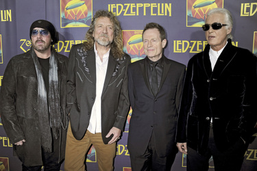 Jason Bonham, Robert Plant, John Paul Jones, Jimmy Page (Led Zeppelin)