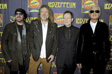 Jason Bonham, Robert Plant, John Paul Jones, Jimmy Page (Led Zeppelin)