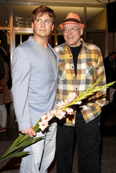 Rosa von Praunheim mit Freund Oliver Sechting