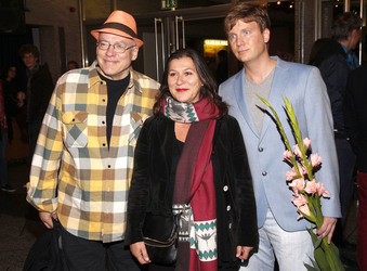 Rosa von Praunheim mit Freund Oliver Sechting, Eva Mattes