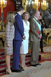 Letizia von Spanien, Felipe von Spanien, Sophia von Spanien, Juan Carlos I. von Spanien