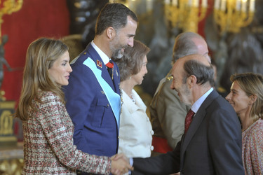 Letizia von Spanien, Felipe von Spanien, Sophia von Spanien, Juan Carlos I. von Spanien
