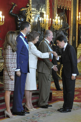 Letizia von Spanien, Felipe von Spanien, Sophia von Spanien, Juan Carlos I. von Spanien