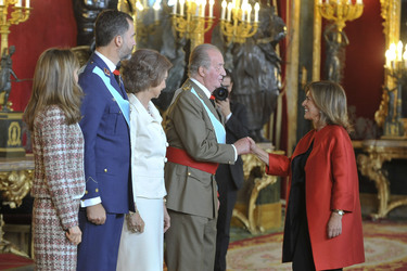 Letizia von Spanien, Felipe von Spanien, Sophia von Spanien, Juan Carlos I. von Spanien