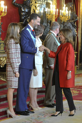 Letizia von Spanien, Felipe von Spanien, Sophia von Spanien, Juan Carlos I. von Spanien