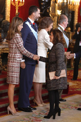 Letizia von Spanien, Felipe von Spanien, Sophia von Spanien, Juan Carlos I. von Spanien