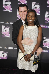 Andrej Hermlin mit Ehefrau Joyce