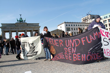 Refugee Camp am Brandenburger Tor