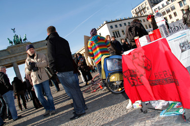 Refugee Camp am Brandenburger Tor