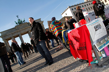 Refugee Camp am Brandenburger Tor