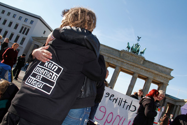 Refugee Camp am Brandenburger Tor