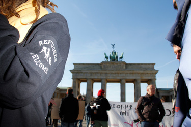Refugee Camp am Brandenburger Tor