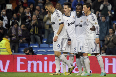 Karim Benzema, José Callejón, Michael Essien, Mesut Özil