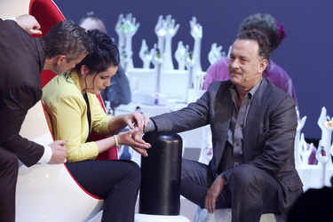 Markus Lanz, Kandidatin Angela Kliebisch, Tom Hanks