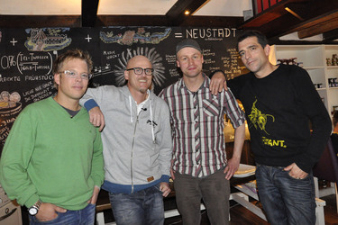 Mario Kotaska, Ralf Zacherl, Wirt Björn Penno, Martin Baudrexel